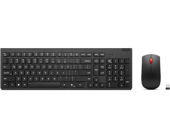 Ensemble clavier et souris sans fil Lenovo pour usage commercial